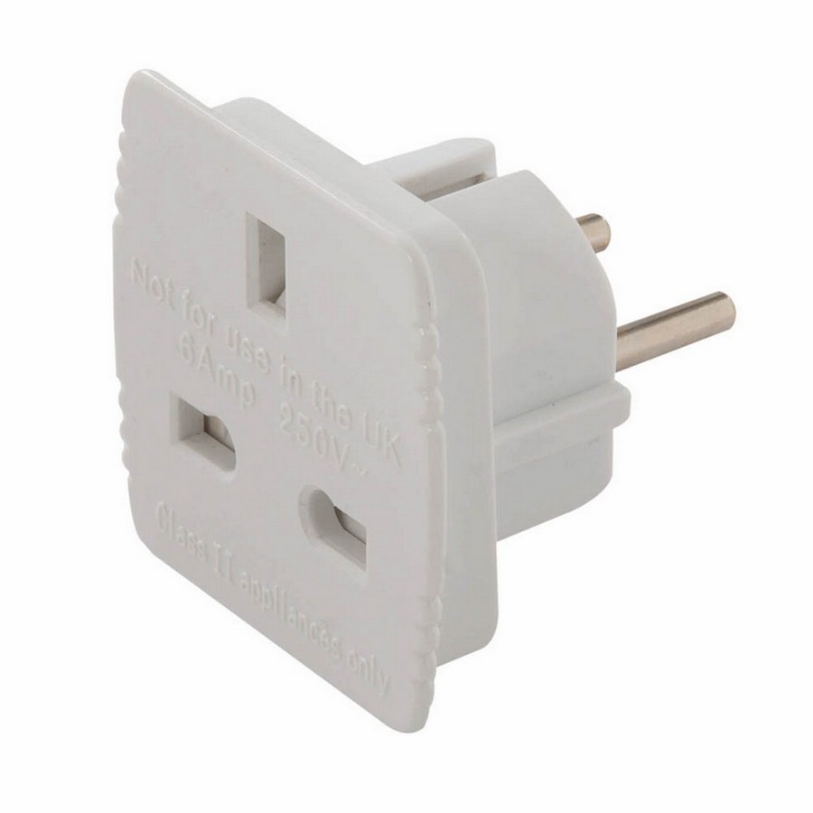 PowerMaster (171631) UK to EU Travel Adaptor 230V 13A - 230V