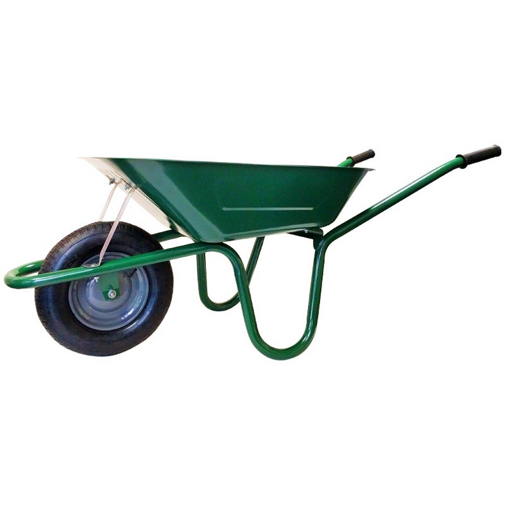 EvoTool 90L Green Pan Wheelbarrow