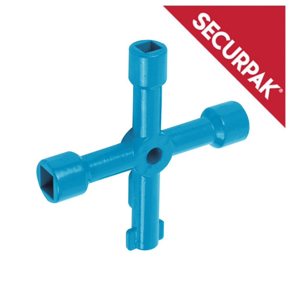 SecurPak SP10237 - Bag/10 4 Way Utility Key Plastic (1)