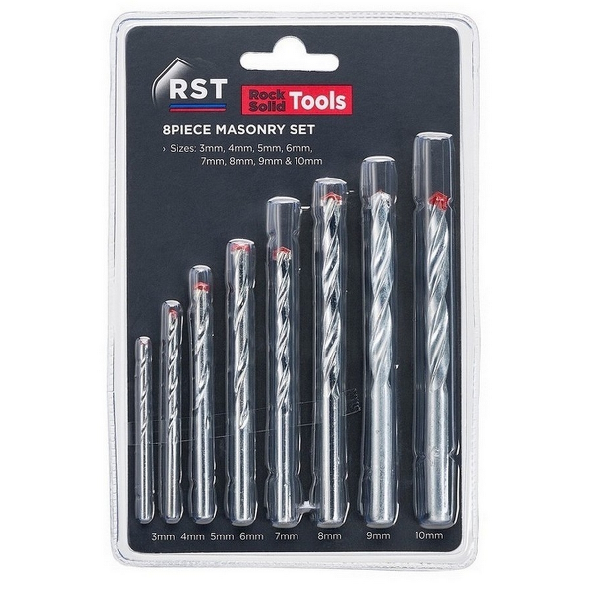 RST RST1006 Masonry Drill Bit Set 8pc