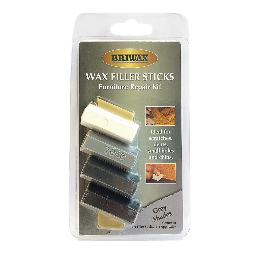 Briwax Wax Filler Sticks Grey Card of 4