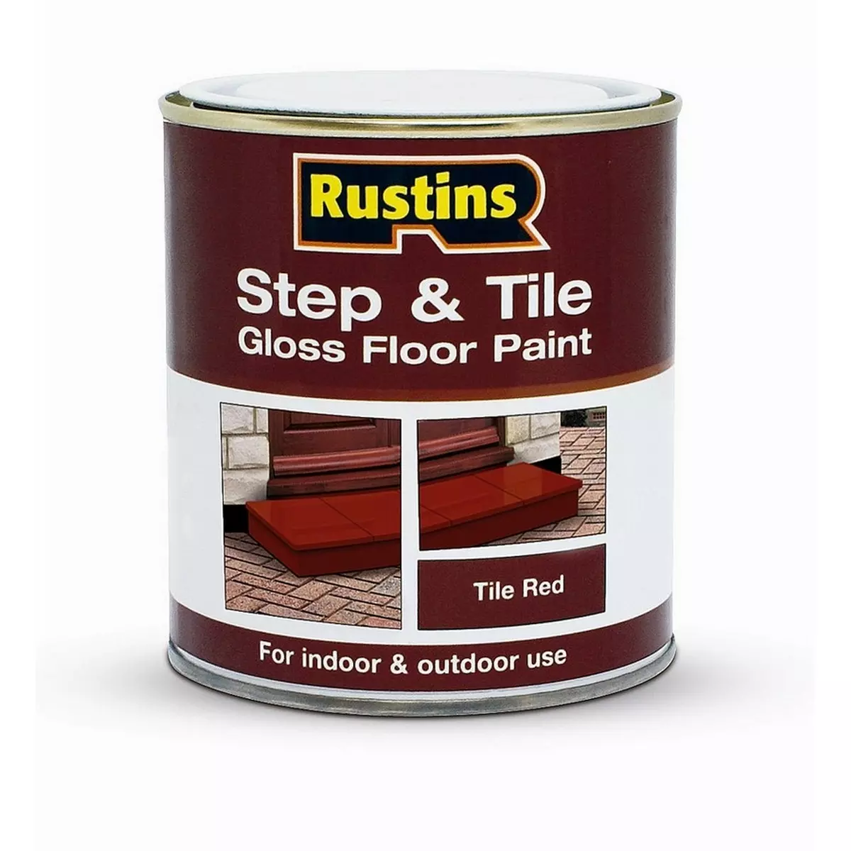 Rustins Quick Dry Step & Tile Paint Gloss Red 250ml
