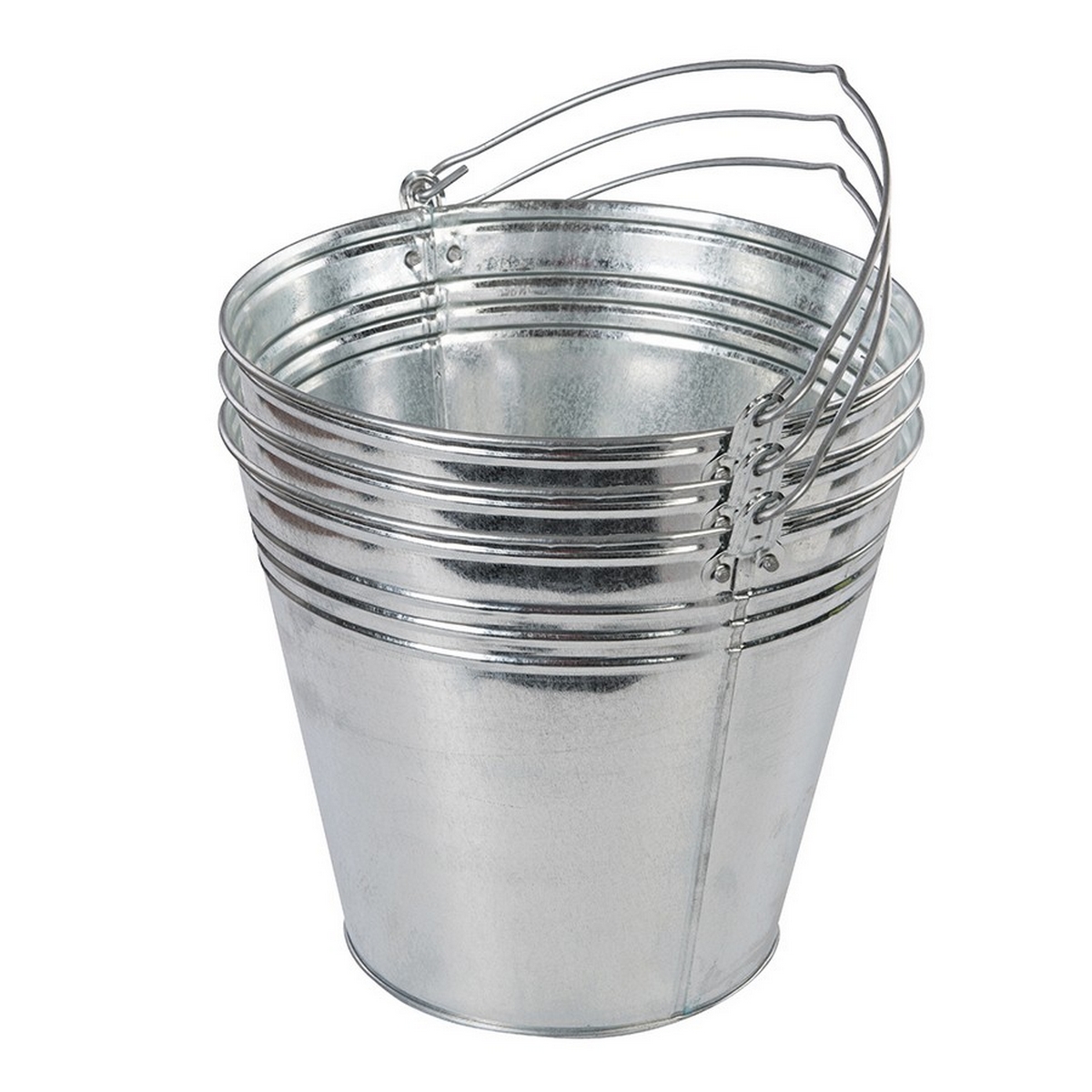 Silverline (907044) Galvanised Bucket 14ltr Set of 3