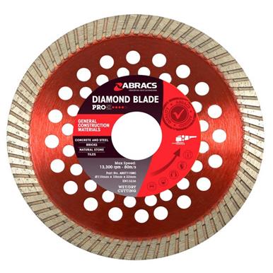 Abracs ABDT115MC Diamond Blade GCM Pro-X 115mm x 10 x 22mm