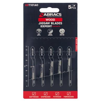 Abracs ABT101AO Jigsaw Blades Wood Pack of 5