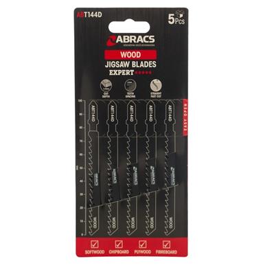 Abracs ABT144D Jigsaw Blades Wood Pack of 5