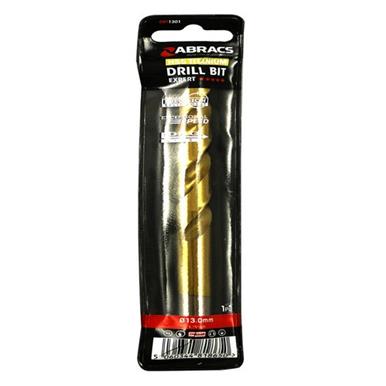 Abracs DBT1301 13.0mm HSS Drill Bit Tin Coated Wallet of 1