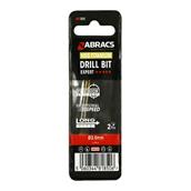 Abracs DBT202 2.0mm HSS Drill Bit Tin Coated Wallet of 2