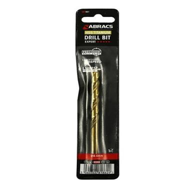 Abracs DBT801 8.0mm HSS Drill Bit Tin Coated Wallet of 1