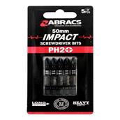 Abracs IPH22505 25mm Impact Screwdriver Bit PH2 Pack of 5