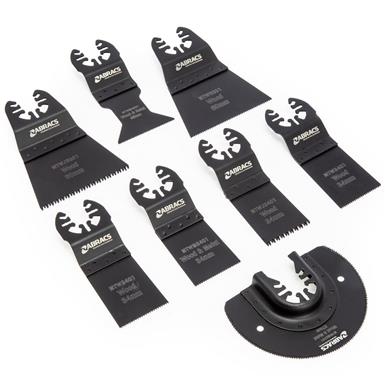 Abracs MTWMSET8 Multi Tool Blades Wood & Metal Set 8Pc