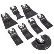 Abracs MTWMSET8 Multi Tool Blades Wood and Metal Set 8Pc