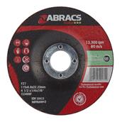 Abracs Proflex PF11560DS Depressed Stone Grinding Disc 115 x 6.0 x 22mm Box of 5