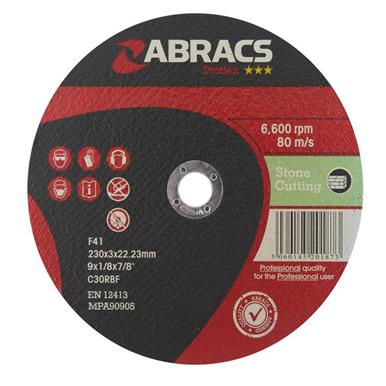 Abracs Proflex PF23030FS Flat Stone Cutting Disc 230 x 3.0 x 22mm Box of 5