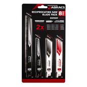 Abracs RBSMIX8 Reciprocating Saw Blade Pack 8Pc