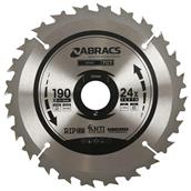 Abracs TCT19024 TCT Blade 190 x 30mm 24T Wood