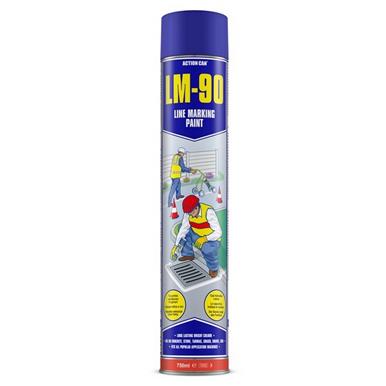 Action Can LM-90 Blue Line Marking Paint Aerosol 750ml
