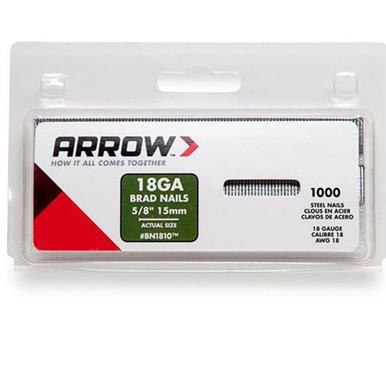Arrow BN1810CS Brad Nails Brown 15mm (5/8&quot;) Pack of 1000 * Clearance *