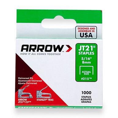 Arrow JT21 Staples 8mm (5/16&quot;) Box of 1000