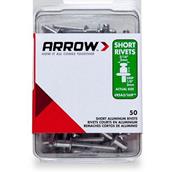 Arrow Short Rivets 3/16&quot; Pack of 50 * Clearance *