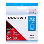 Arrow T50 Staples 12mm (1/2&quot;) Box of 1250