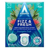 Astonish C2155 Toilet Bowl Tablets Fizz and Fresh Eucalyptus Fresh Pack of 8