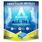 Astonish C2171 All in 1 Dishwasher Tablets Lemon Fresh Pack Of 100
