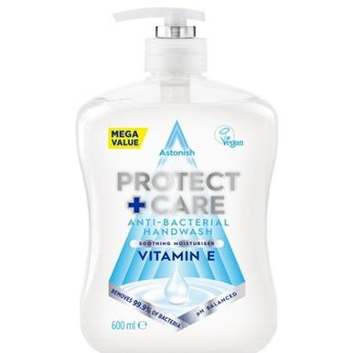 Astonish C4730 Protect & Care Antibacterial Handwash Vitamin E 600ml