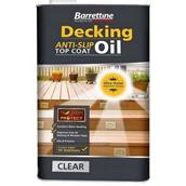 Barrettine Anti Slip Decking Oil Clear 5L All-In-One Treatment