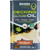 Barrettine Decking Oil Cedar Red 5L All-In-One Treatment