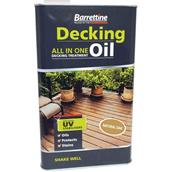 Barrettine Decking Oil Natural Oil 5L All-In-One Treatment