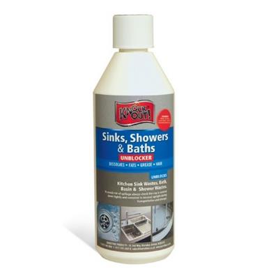 Knockout Sinks Shower & Bath Unblocker 500ml