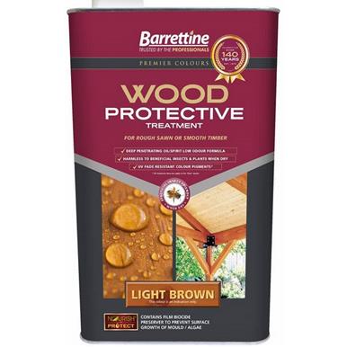 Barrettine Nourish & Protect Wood Protective Treatment Light Brown 2.5L