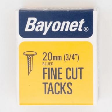 Bayonet Blued Tacks 20mm 50g Pack. Display Of 24 Boxes