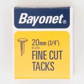 Bayonet Blued Tacks 20mm 50g Pack. Display Of 24 Boxes