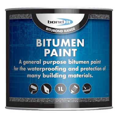 Bond It BDB015 Black Bitumen Paint 1L