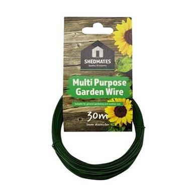 Kingfisher GSW102 Shedmates Multi Purpose Garden Wire Green 30m x 1mm Diameter