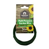 Kingfisher GSW102 Shedmates Multi Purpose Garden Wire Green 30m x 1mm Diameter