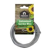 Kingfisher GSW103B Shedmates Galvanised Garden Wire 15m x 1.6mm Diameter