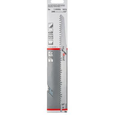 Bosch S1531L Wood Sabre Blades Pack of 5