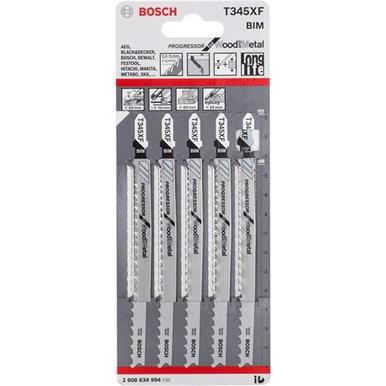 Bosch T345XF Progressor Jigsaw Blades Pack of 5