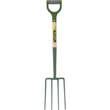 Bulldog 7103 Evergreen Digging Fork 28&quot; Ash Shaft with Plastic D Handle