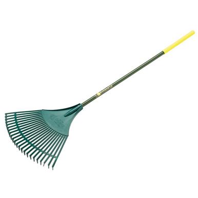 Bulldog Evergreen Plastic Leaf Rake with 48&quot; Aluminium Handle