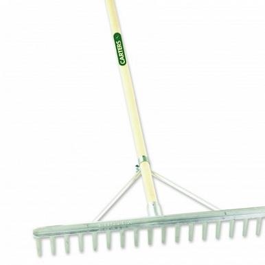 Carter Aluminium Landscape Rake 18 Teeth with 72&quot; Wooden Handle