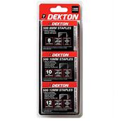 Dekton DT40766 Staple Set 500 x 8mm 500 x 10mm 500 x 12mm