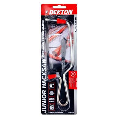 Dekton DT45512 Junior Hacksaw with Blade and 6 Extra Blades