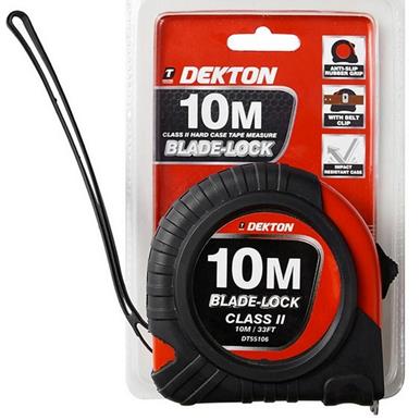Dekton DT55106 10m (33ft) Hard Case Tape Measure