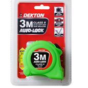 Dekton DT55161 Soft Grip Auto Lock Tape Measure 3m Hi-Vis Green