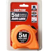 Dekton DT55162 Soft Grip Auto Lock Tape Measure 5m Hi-Vis Orange