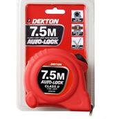 Dekton DT55163 Soft Grip Auto Lock Tape Measure 7.5m Hi-Vis Red